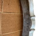 a picture of a close up of a chair with a wooden handle