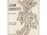 jean dubbuffet poster for the exhibition of jean dubbuffet ' s paintings