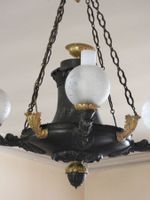 LUSTRE à quatre bras de lumière de style Restauration en tôl… (photo 3)