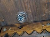 a clock that is on the wall of a room