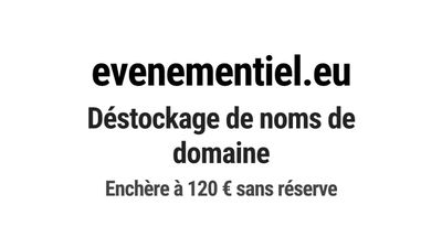 Nom de domaine evenementiel.eu.