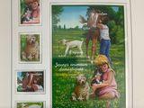 a picture of a book with pictures of people and animals