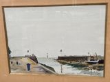 une image d'une peinture de bateaux sur l'eau