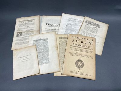 Ensemble de diverses brochures relatives à des procès XVIIIè…