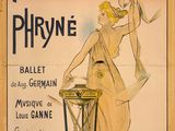 une vieille affiche française représentant une femme en robe blanche