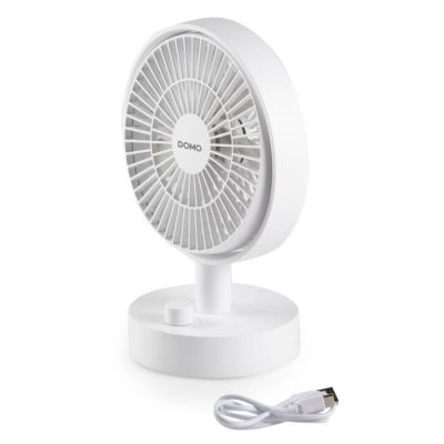 an image of a white table fan sitting on top of a white table