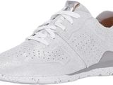 baskets blanches pour femme avec lacets sur le côté