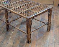 Table basse rectangulaire en rotin, vers 1960-1970 (43x53x16… (photo 2)