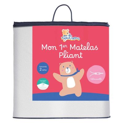 384 / LES NOURSONS - Matelas pliant bébé 60x120cm - Bl…