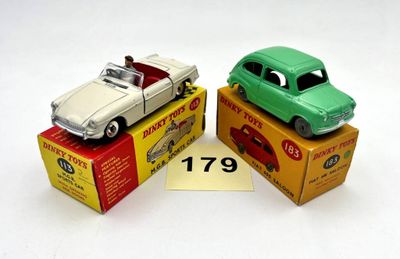 DINKY TOYS – Grande Bretagne Réunion de 2 véhicules : -MGB C…