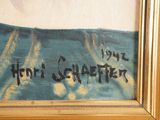 an image of a painting with writing on it in a gold frame