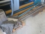 a large machine that is sitting on a pallet in a garage