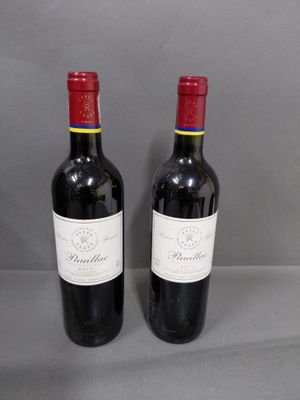deux bouteilles de vin rouge posées l'une à côté de l'autre sur une table