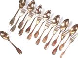 a lot of spoons and spoon spoons on a white surface