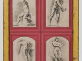 une image représentant quatre dessins encadrés d'un homme et d'une femme