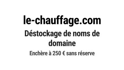 Nom de domaine le-chauffage.com.