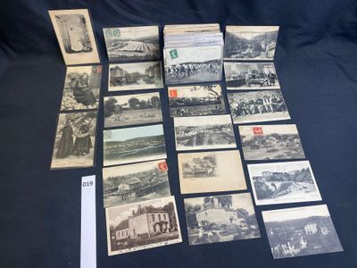 several old black and white photographs of people and buildings