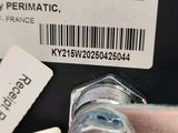 a close up of a key with a barcode on it