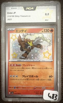 gros plan d'une carte pokemon dans un étui en plastique