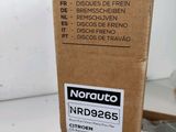 a cardboard box with a label on it sitting on a table