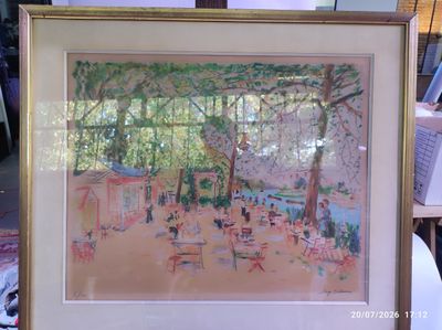 une image d'une image d'une peinture dans un cadre
