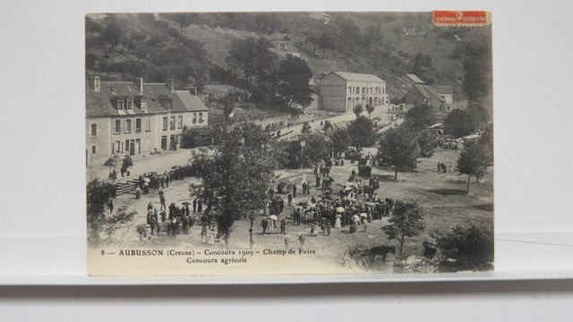 Aubusson : Concours 1909. Champ de Foire. Concours agricole (Luqu...