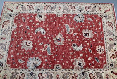 IMPORTANT ET ORIGINAL TAPIS INDIEN (vers 1985.)