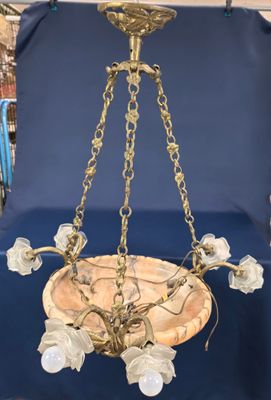 Suspension 6 feux et vasque Diamètre : 75cm