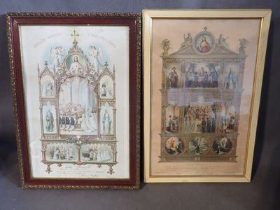 Deux diplômes de communiant