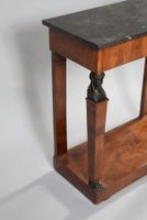 Console en placage d'acajou, les pieds gaines en forme d'Egy… (photo 3)
