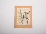 a picture of a drawing on the wall of a room