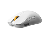 a computer mouse that is sitting on a white surface