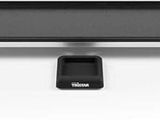 a black and white photo of a grill on a white surface