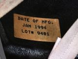 a label on a tie that says date of fg jan 1934 lott 9461
