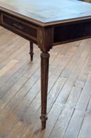 Table bureau, rectangulaire en bois de placage, bronze doré … (photo 3)