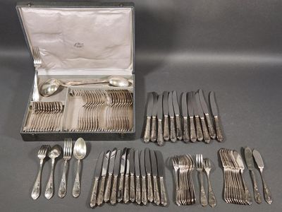a box of silverware that is sitting on a table