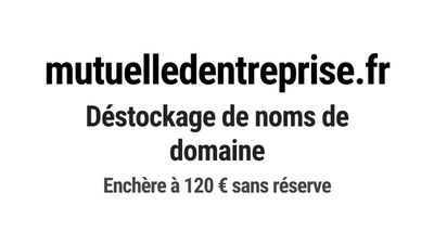 Nom de domaine mutuelledentreprise.