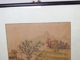 a picture of a painting on the wall of a room