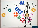 a picture of a painting of a woman with flowers on it