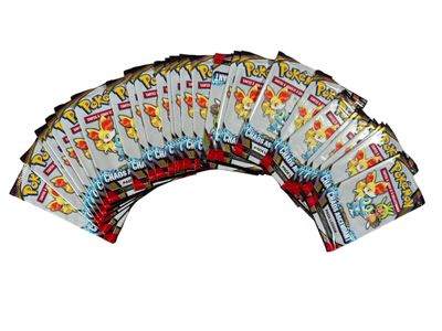 a lot of pokemon playing cards on a white background