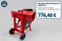 KPC. Scie à bûche électrique LS505T-N