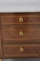 Commode demi-lune en bois de placage ouvrant par trois tiroi… (photo 4)