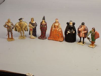 Figurines Vertunni - plomb 54 mm, St Louis, Louis XI et Marg…