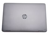 hp laptop with hp logo on the back of the screen