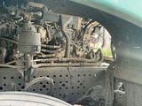 a close up view of the engine of a train