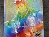 a close up of a pokemon card on a table