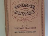 an open book with a picture of madame bovar on it