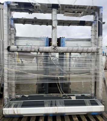 a truck that has a pallet on the back of it