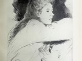 un dessin en noir et blanc représentant une femme tenant un chat dans ses bras