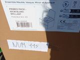 a box with a label on it sitting on the ground